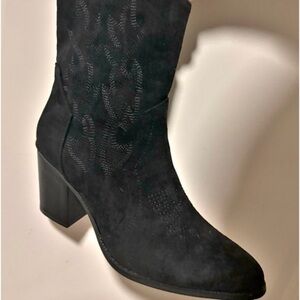 Oliver + kate black vegan cowboy boots